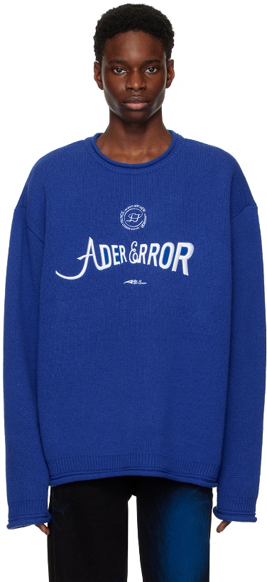 Photo: ADER error Blue Verif Sweater
