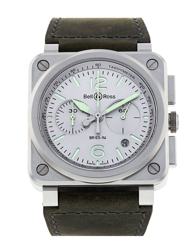 Photo: Bell and Ross BR03-94 Chronograph BR0394-GR-ST/SCA