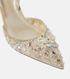 Rene Caovilla Cinderella embellished slingback pumps