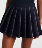 Tory Burch Embroidered pleated tennis skirt
