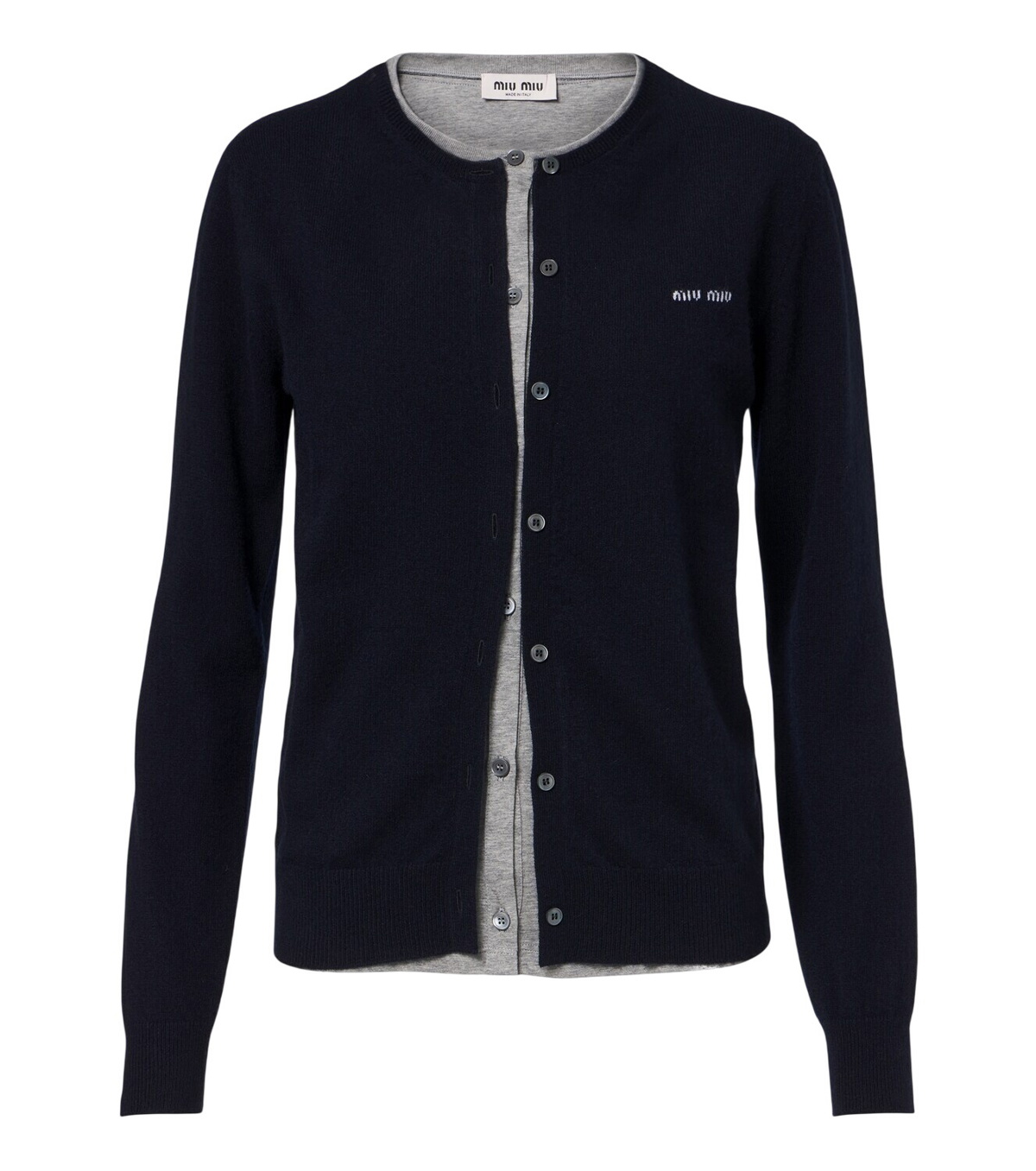 Miu Miu Logo cashmere cardigan Miu Miu