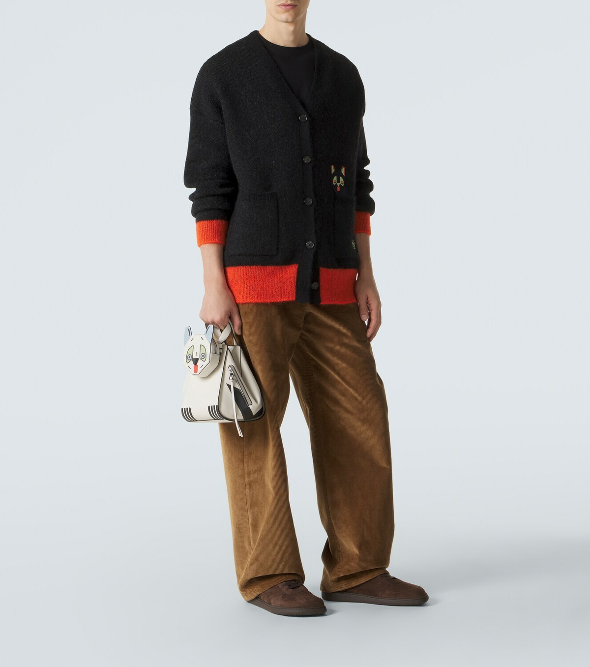 Loewe x Louis Wain Hammock leather top-handle bag