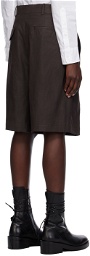 Ann Demeulemeester Brown Marieke Shorts