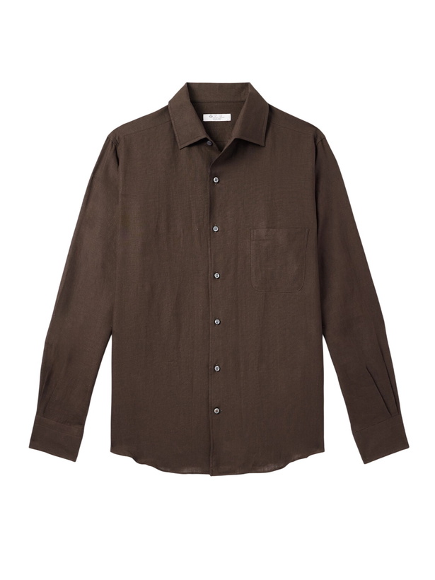 Photo: Loro Piana - Slub Linen Shirt - Brown