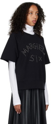 MM6 Maison Margiela Black Studded Sweatshirt