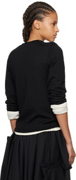 Comme des Garçons Black Rolled Edge Sweater