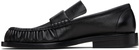 Jil Sander Black Square Toe Loafers