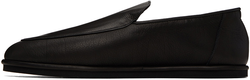 AURALEE Black Leather Loafers Auralee