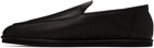 AURALEE Black Leather Loafers