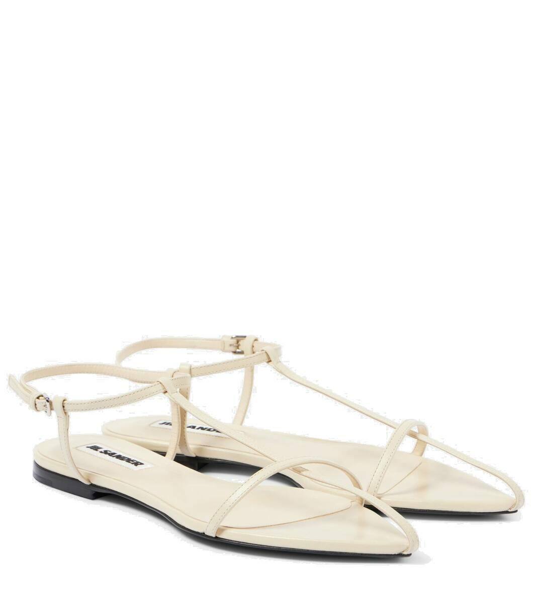 関税込 JIL SANDER Quilted leather sandals 532489 Quilted leather sandals in black - Jil Sander | Mytheresa
