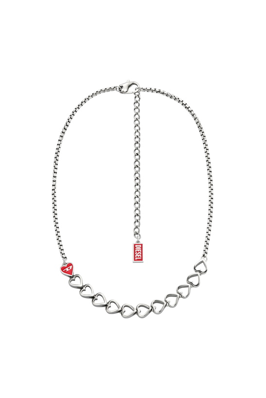 Photo: Diesel Stainless Steel Chain Necklace - Necklaces - Unisex - Silver