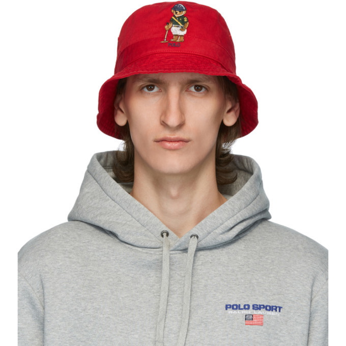 Photo: Polo Ralph Lauren Red Polo Bear Bucket Hat