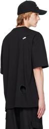 ADER error Black Cutout T-Shirt