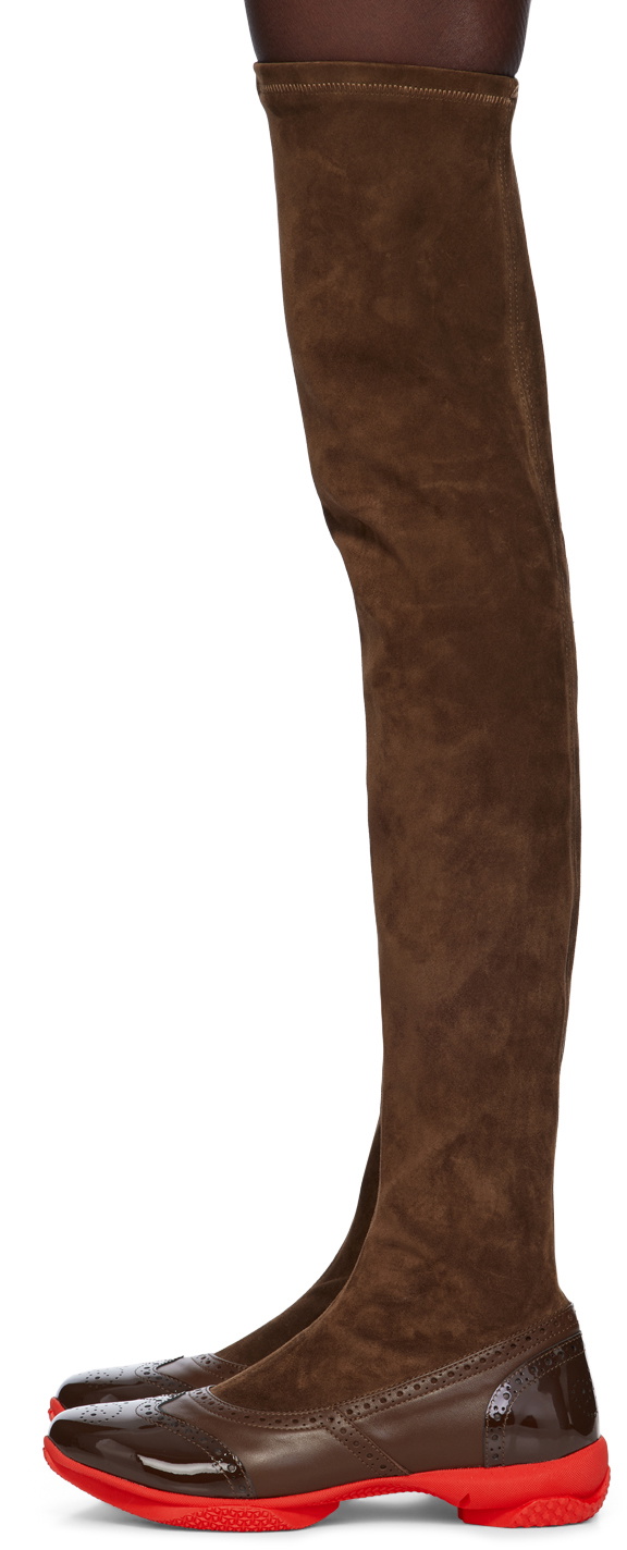 Kiko Kostadinov Brown Sonia High Boots