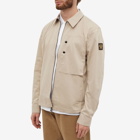 Belstaff Men's Slant Overshirt in Dark Sand