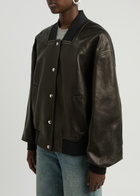 Khaite Spence Leather Jacket Black