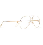 Cartier Eyewear - Aviator-Style Gold-Tone Optical Glasses - Gold