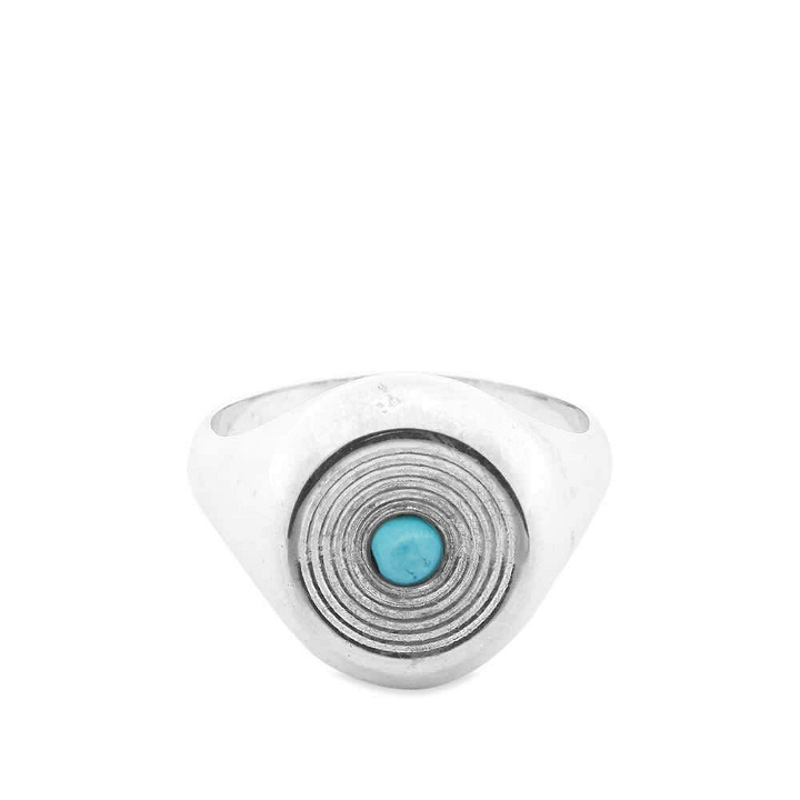 Photo: Maple Men's Saturn Ring in Silver/Turquoise