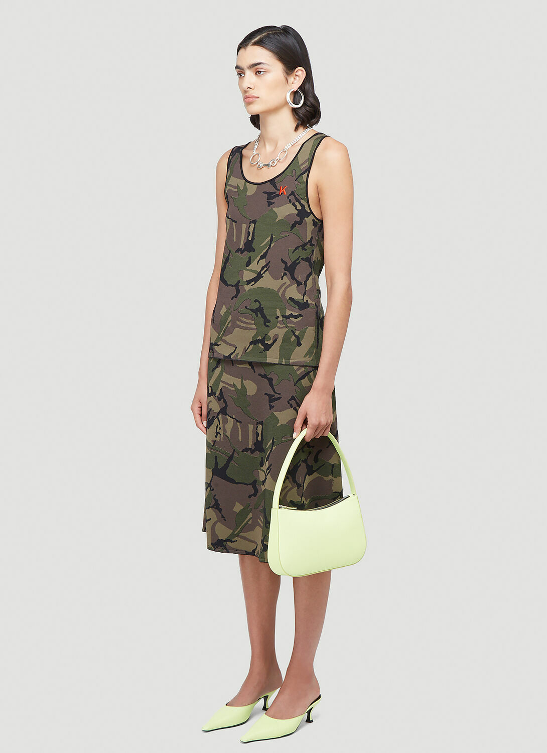 Kwaidan Editions Camouflage-Print Tank Top