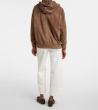 'S Max Mara Suede zip-up hoodie