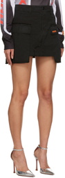 Heron Preston Black Faded Miniskirt