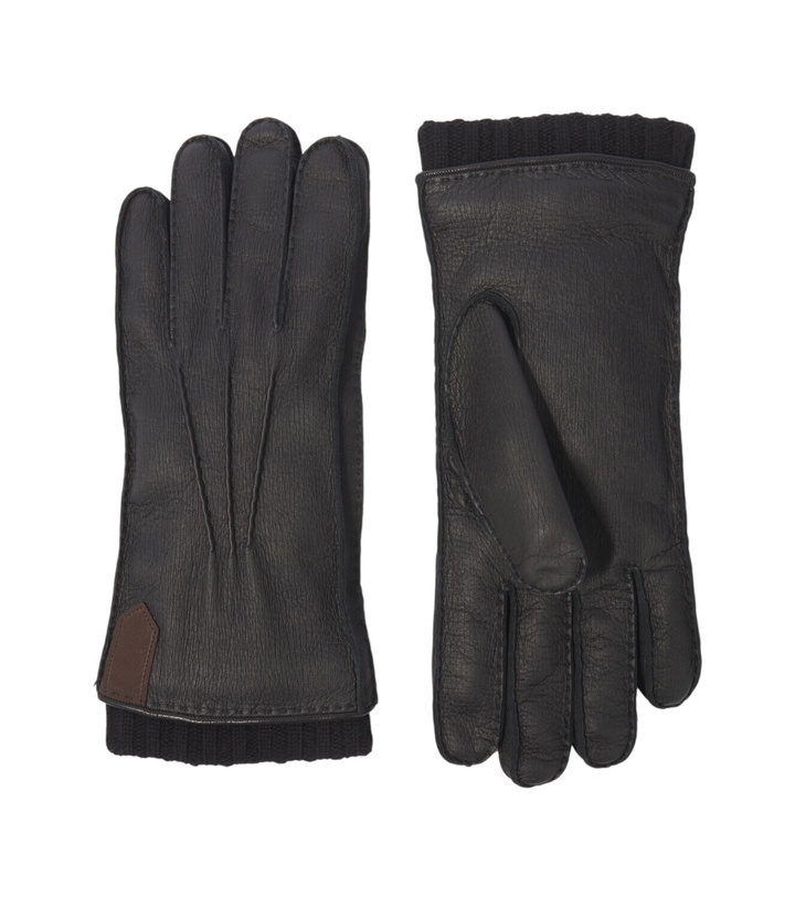 Photo: Canali Cashmere-trimmed leather gloves