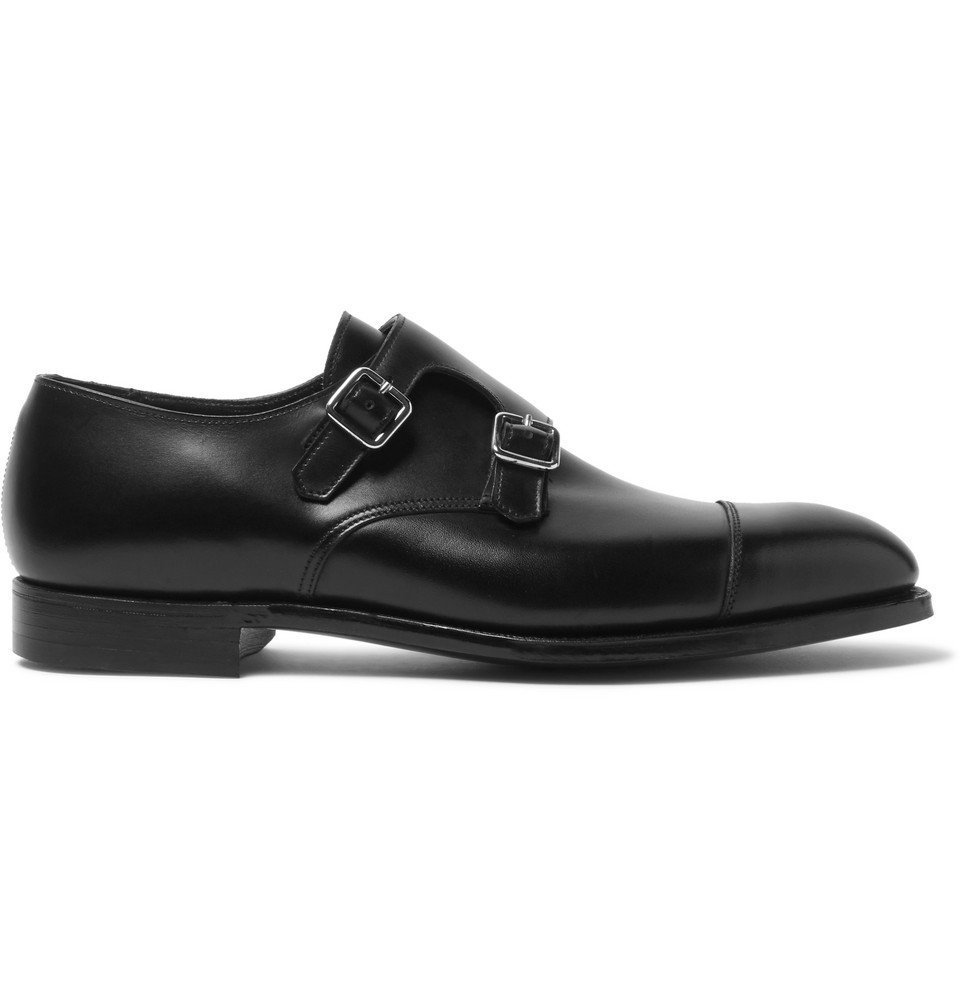 George Cleverley - Thomas Leather Monk-Strap Shoes - Men - Black George ...