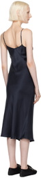 Silk Laundry Navy 90's Slip Dress