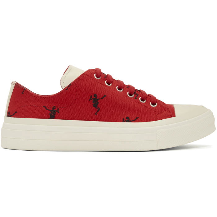 Alexander McQueen Red Dancing Skeleton Sneakers Alexander McQueen