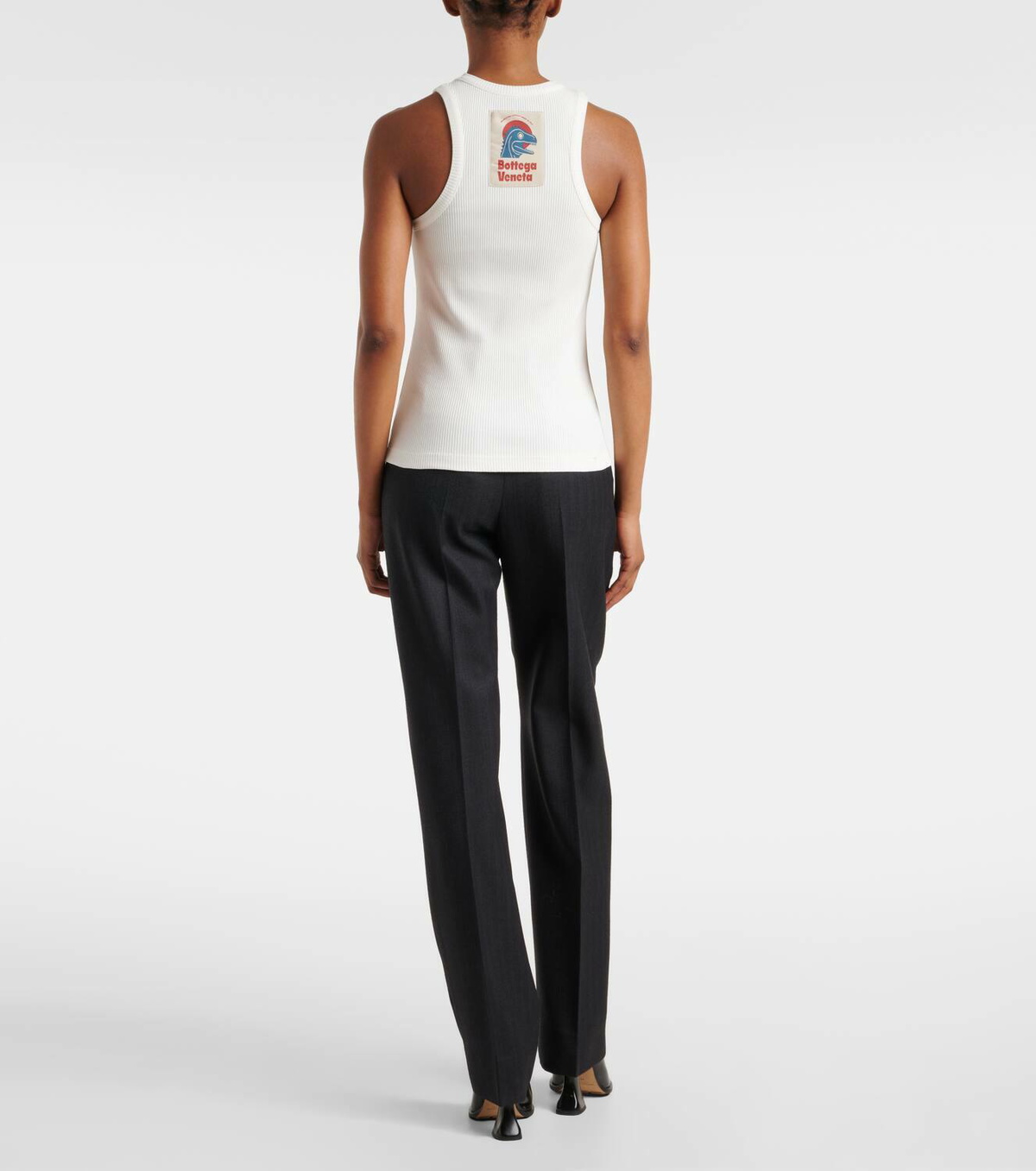 Bottega Veneta Patch-appliqué cotton-blend jersey tank top