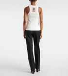 Bottega Veneta Patch-appliqué cotton-blend jersey tank top