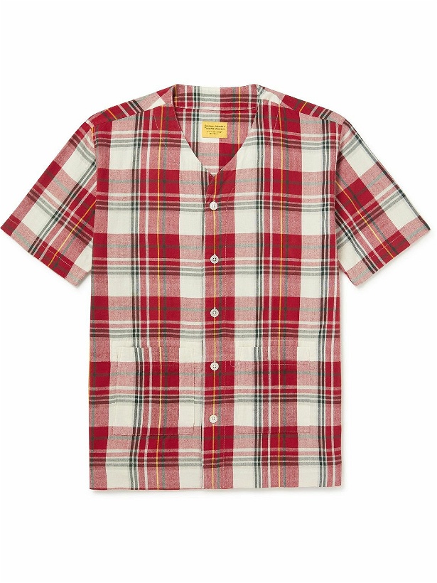 Photo: Original Madras - Checked Cotton-Flannel Pyjama Shirt - Red