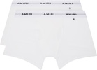AMIRI Two-Pack White Logo Patch Boxer Briefs