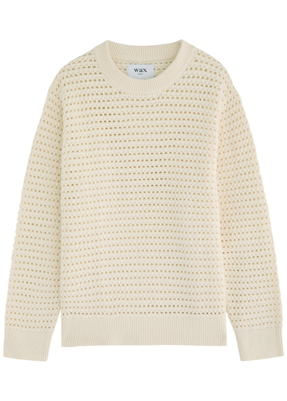 Photo: Wax London Wilde Open-knit Jumper Cream