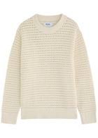 Wax London Wilde Open-knit Jumper Cream