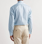 Sid Mashburn - Cutaway-Collar Pinstriped Cotton-Poplin Shirt - Multi