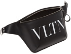 Valentino Garavani Black 'VLTN' Belt Bag