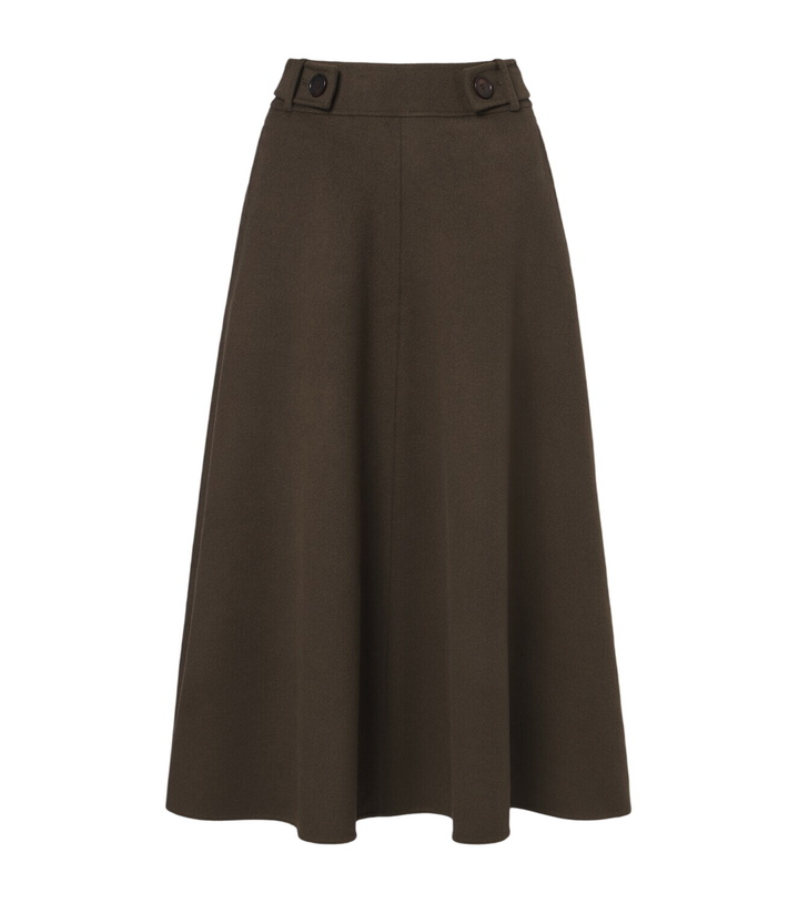 Photo: Lisa Yang Doublé wool and cashmere midi skirt