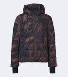 Aztech Mountain Nuke printed hooded down ski jacket