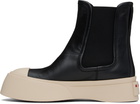 Marni Black Leather Pablo Chelsea Boots