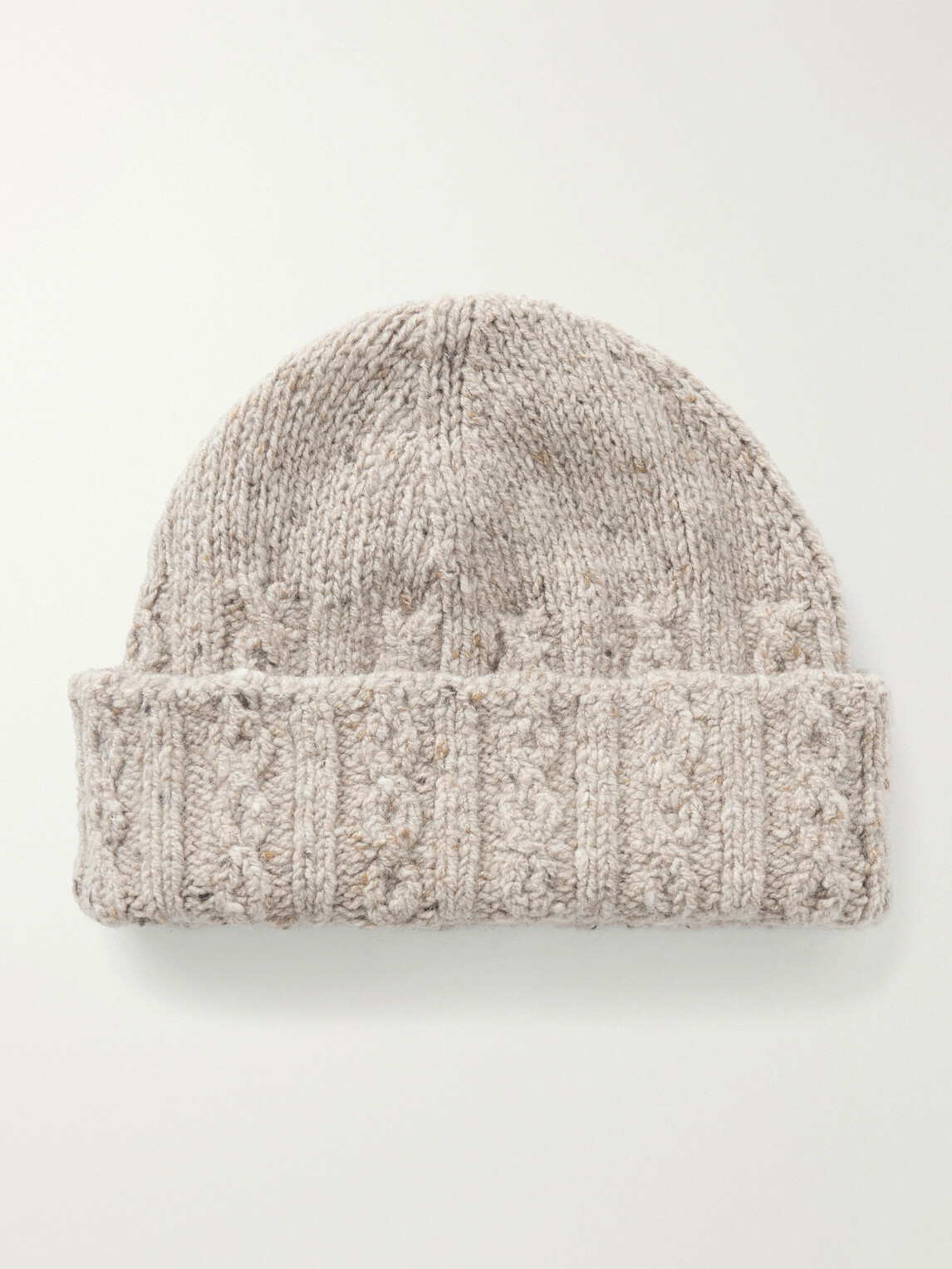 Inis Meáin - Cable-Knit Merino Wool and Cashmere-Blend Beanie