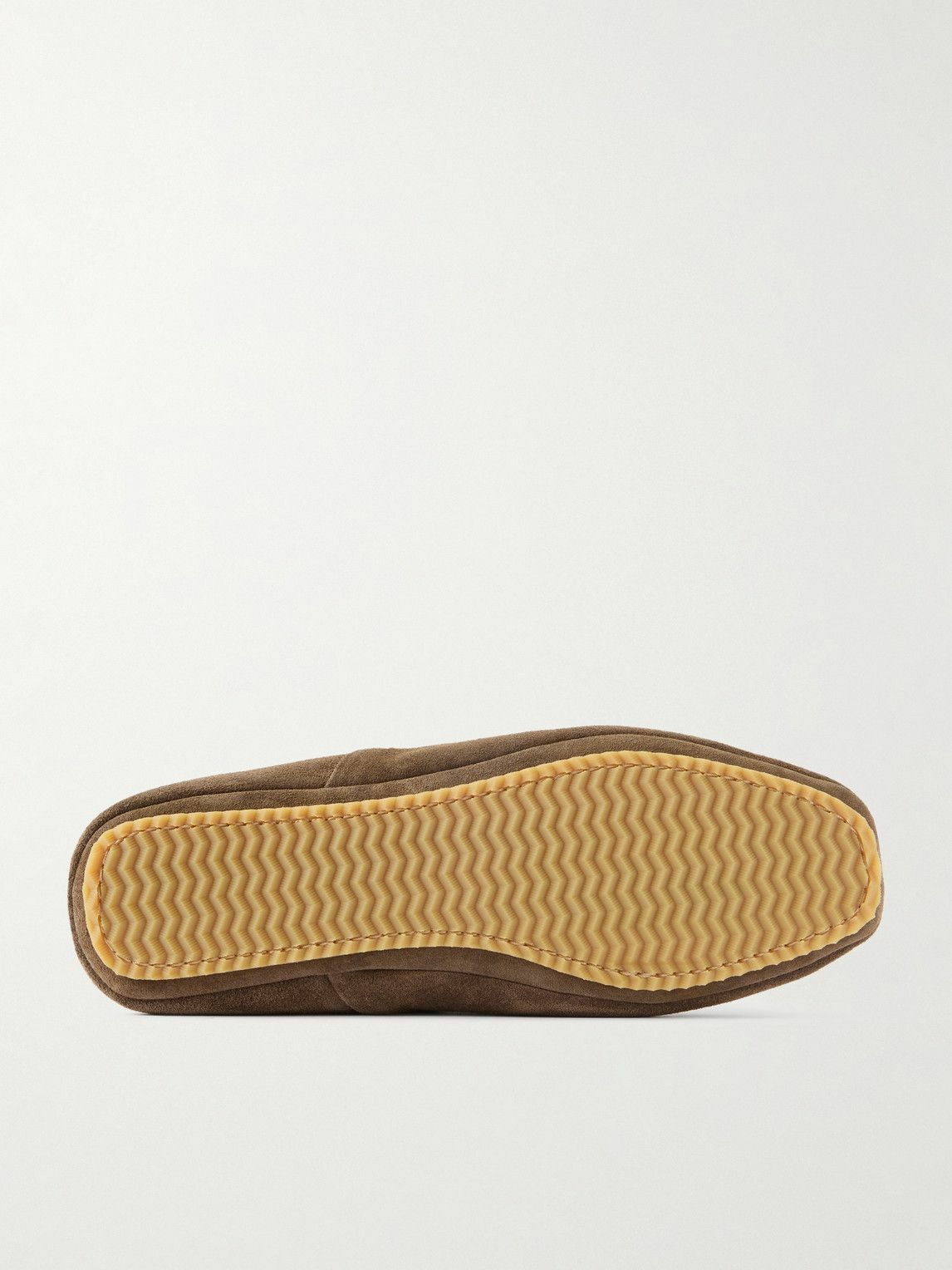 Mr P. - Plush-Lined Suede Slippers - Brown