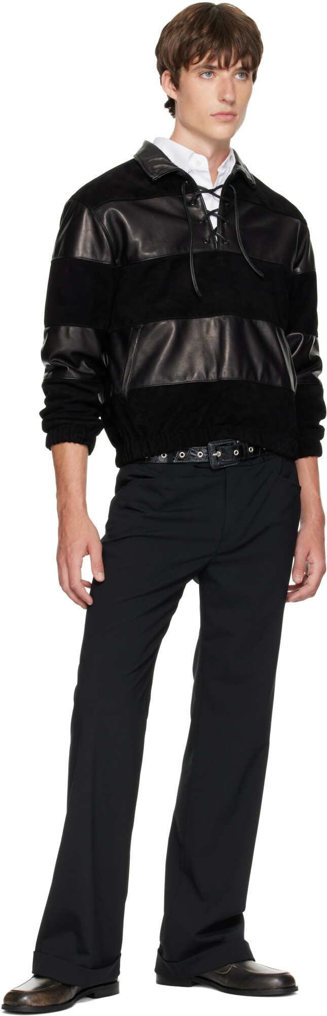 mfpen Black Croc Drivers Belt