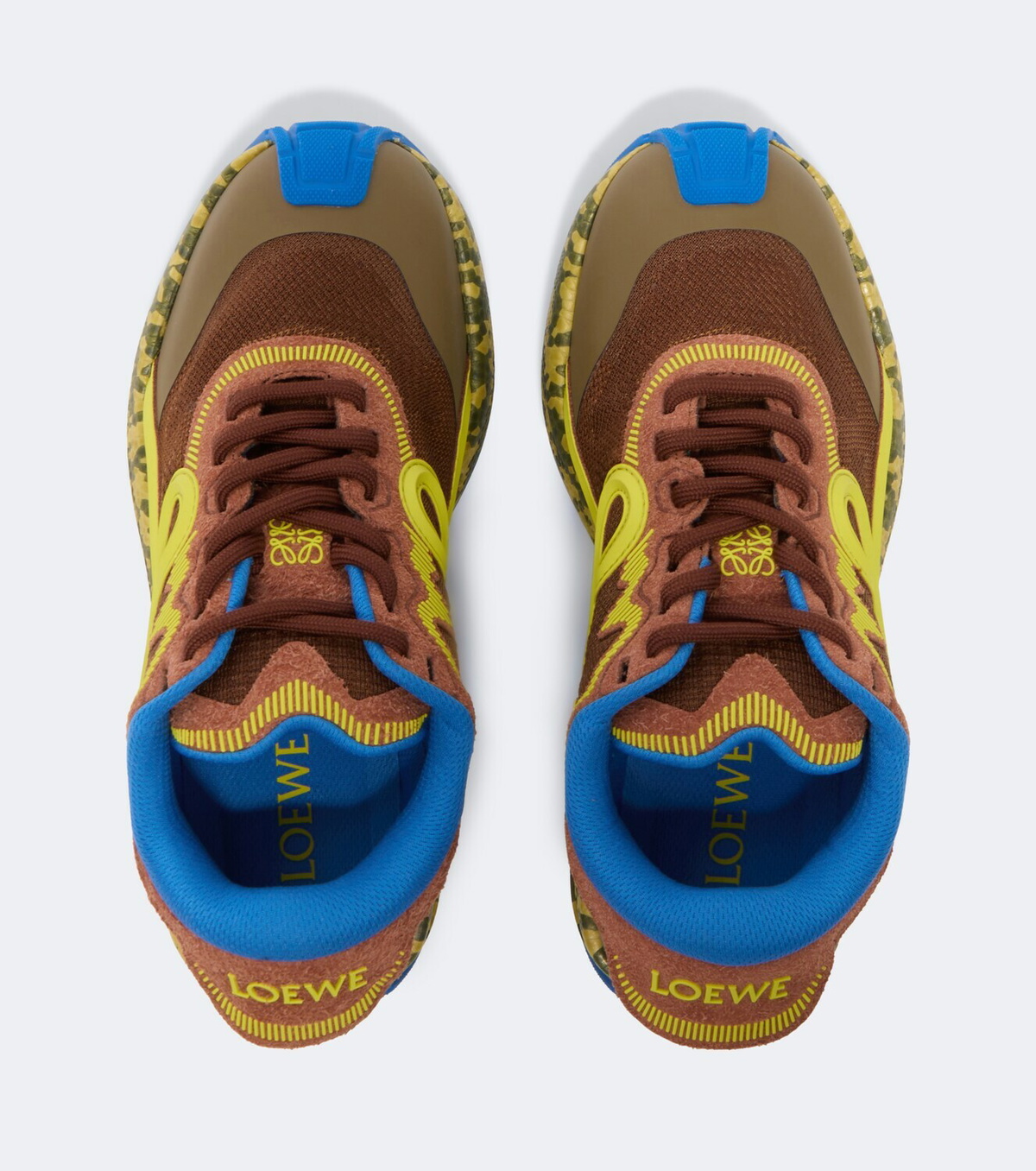 Loewe Pogo suede-trimmed sneakers