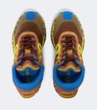 Loewe Pogo suede-trimmed sneakers