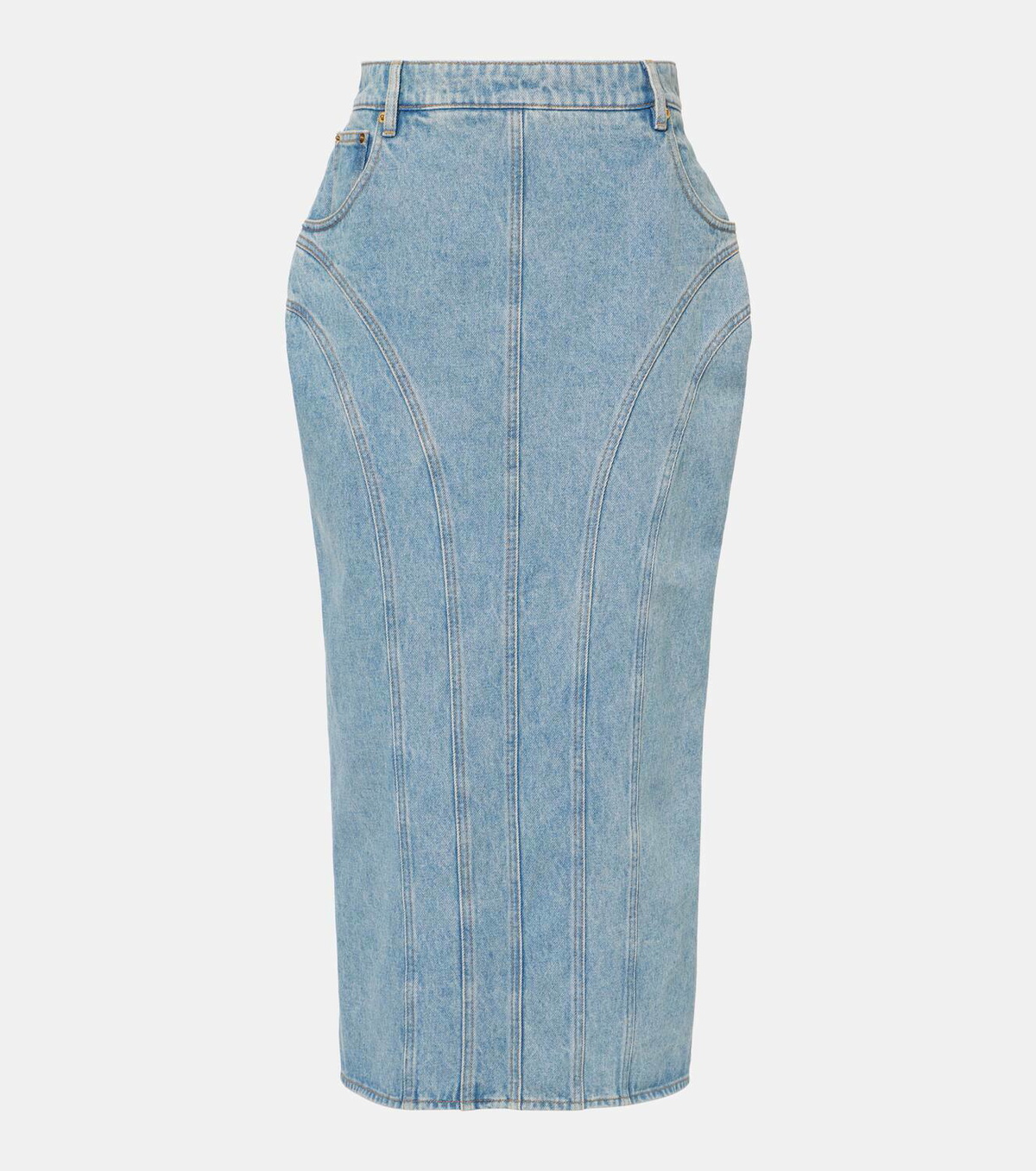 Nina Ricci Denim midi skirt