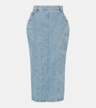Nina Ricci Denim midi skirt