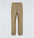 Auralee Finx cotton-blend chambray pants
