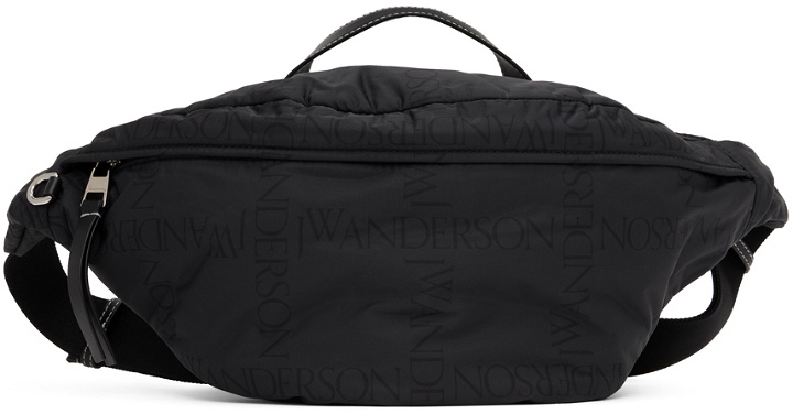 Photo: JW Anderson Black Logo Grid Bum Bag