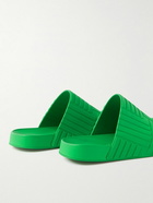 Bottega Veneta - Embossed Rubber Clogs - Green